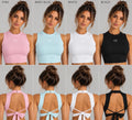 Camila Couture Cropped Gym Top